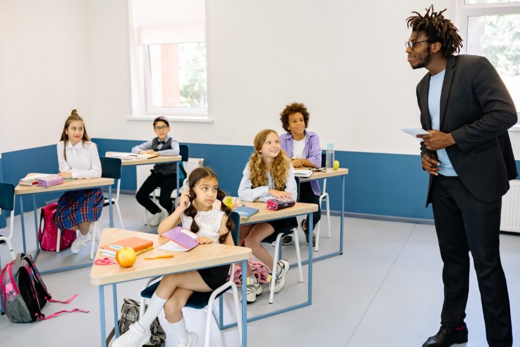 African teacher representing English teaching jobs in Japan for international applicants